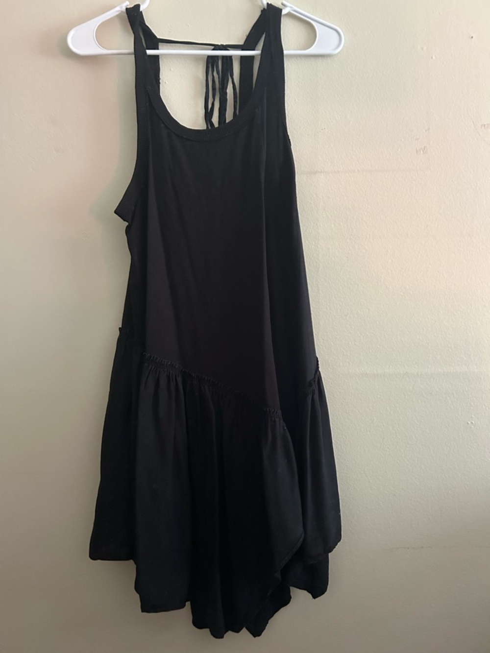 Black Sleeveless Tiered Summer Dress